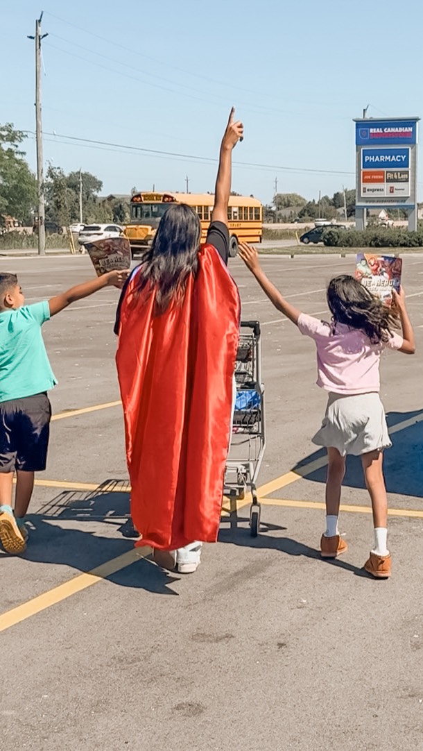 Instagram post by @mommaintraining for Real Canadian Superstore. Caption reads: #ad From super boring to super mom 💥 Who knew a....