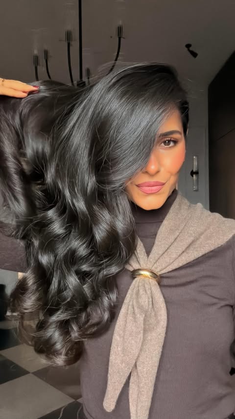 Instagram post by @lale.temori for Shark Beauty. Caption reads: The quickest blow-dry hack I swear by ✨
Using the....