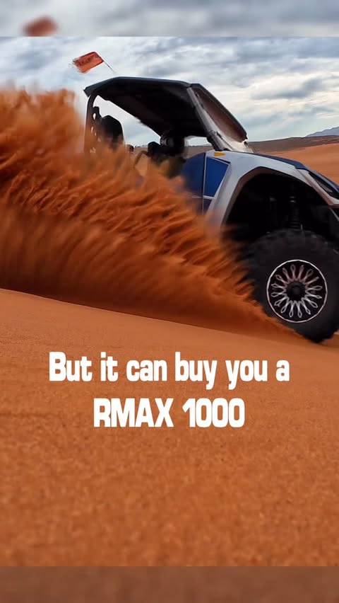 Instagram post by @joshlivethelegacy for Yamaha. Caption reads: Slinging sand in the Wolverine RMAX2 1000! Listen....