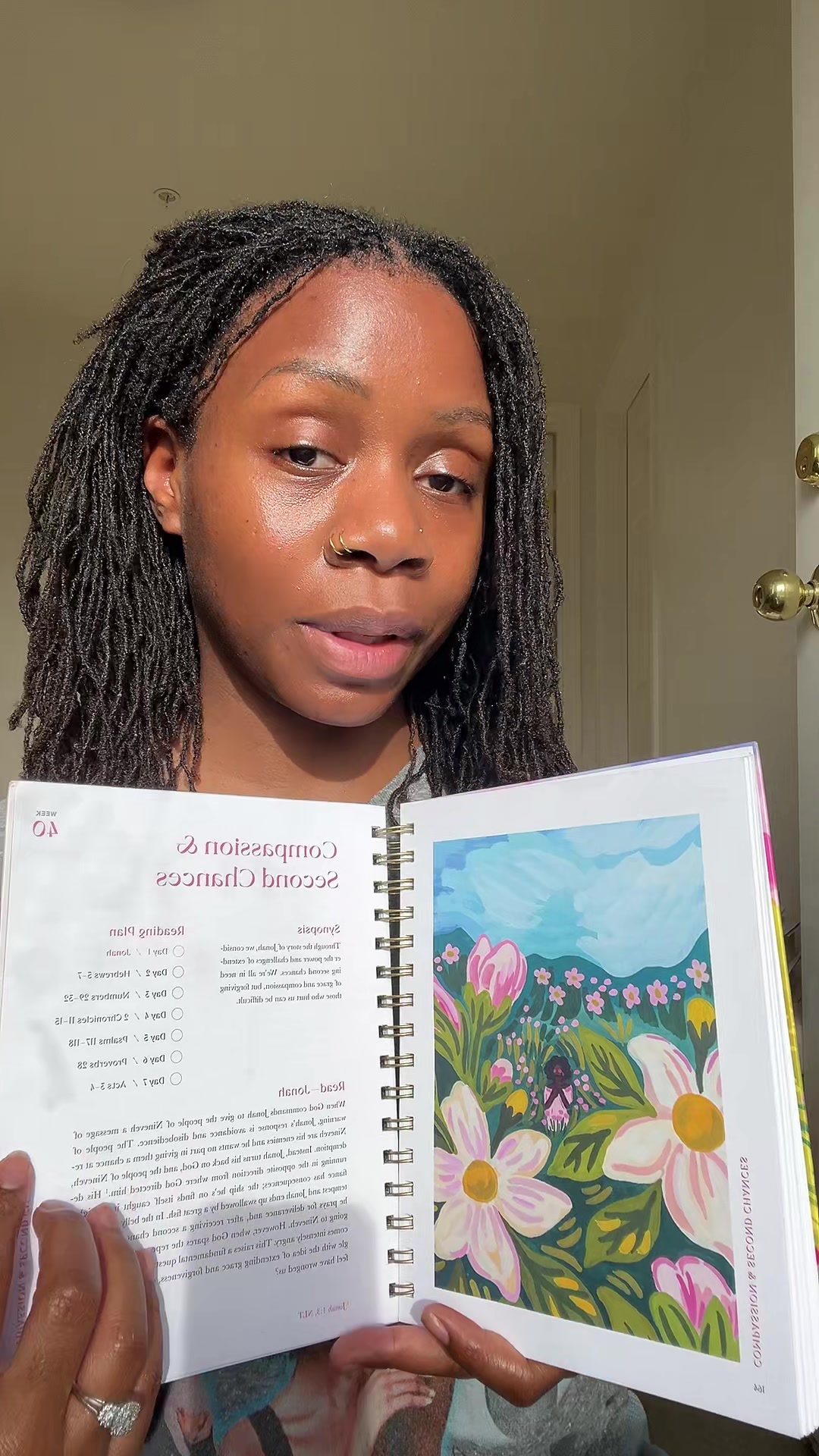 TikTok post by @findsbykeairya for Alabaster Co. Caption reads: You should try this devotional and @Alabaster Co....