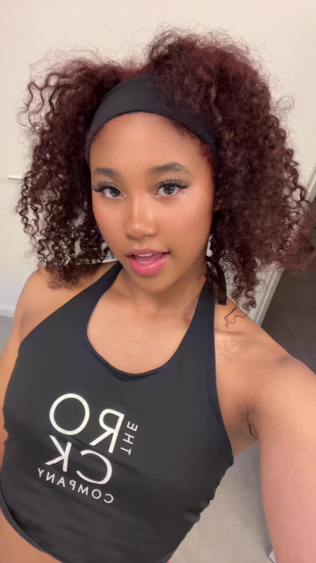TikTok post by @tyrapolke_ for Lashview. Caption reads: ik my hair looks crazy lol tyyyy @lashview ily....