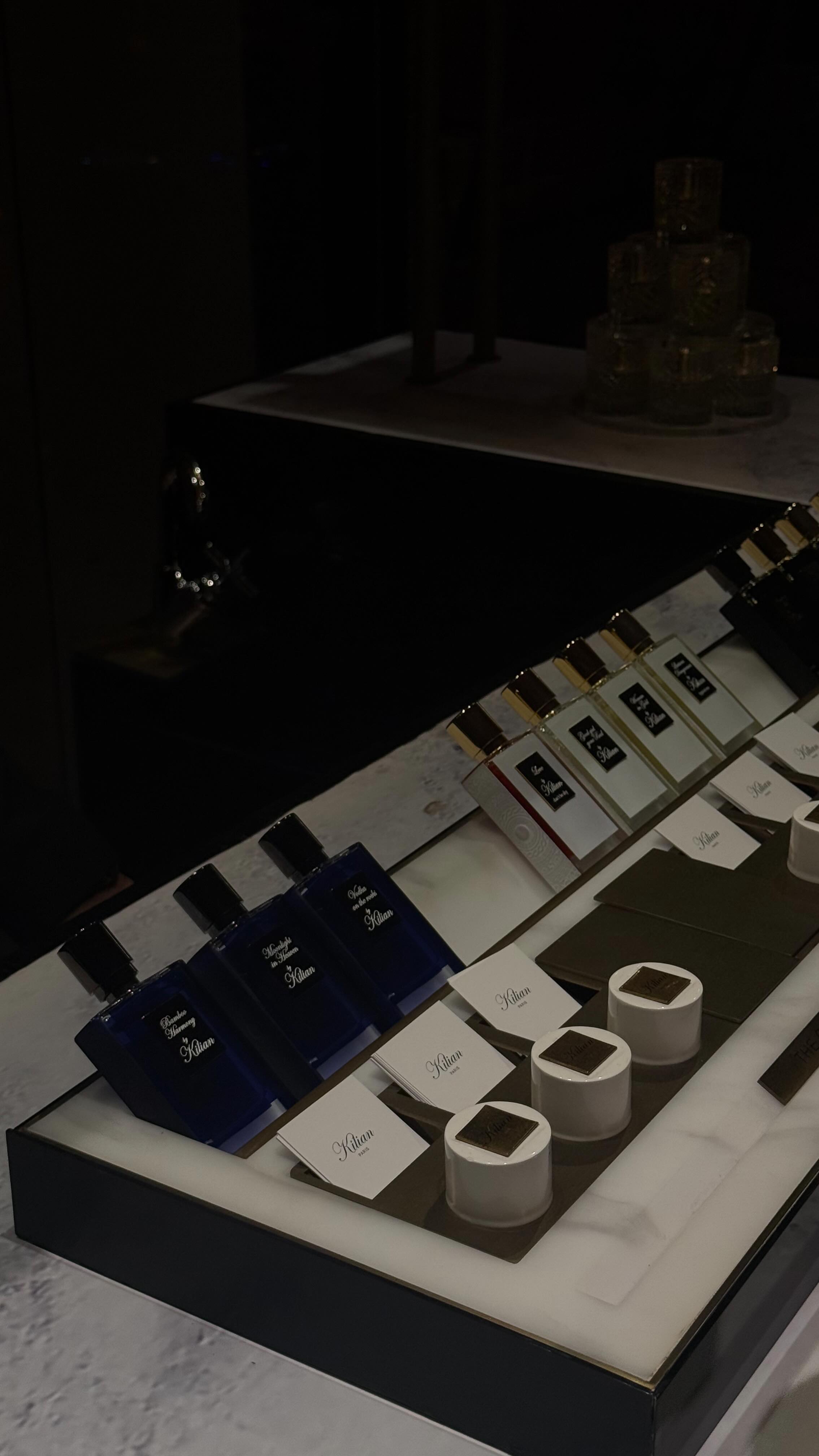 Instagram post by @shivvanipaatil for KILIAN PARIS. Caption reads: Nothing like a long black dress that fits to....