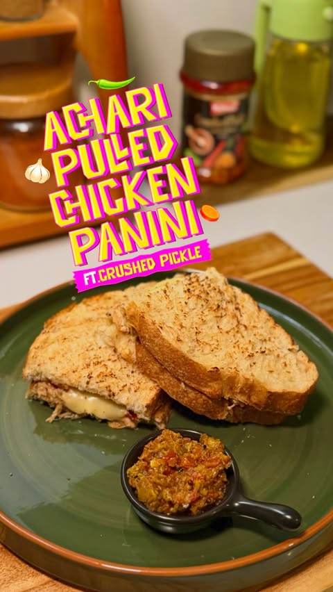 Instagram post by @thefoodiefreakfromislamabad for National Foods. Caption reads: [...] bread National Crushed Pickle #NationalFoods....
