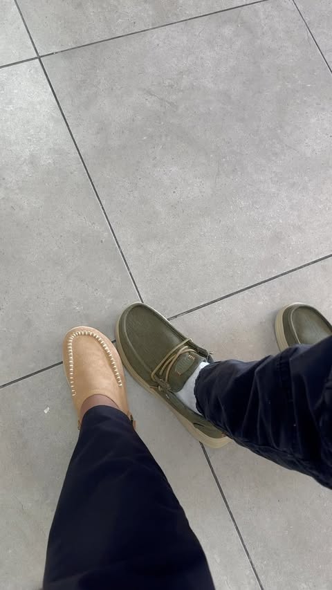 Instagram post by @simonekampies for HEYDUDE. Caption reads: [...] comfortable shoes I have ever owned!!....