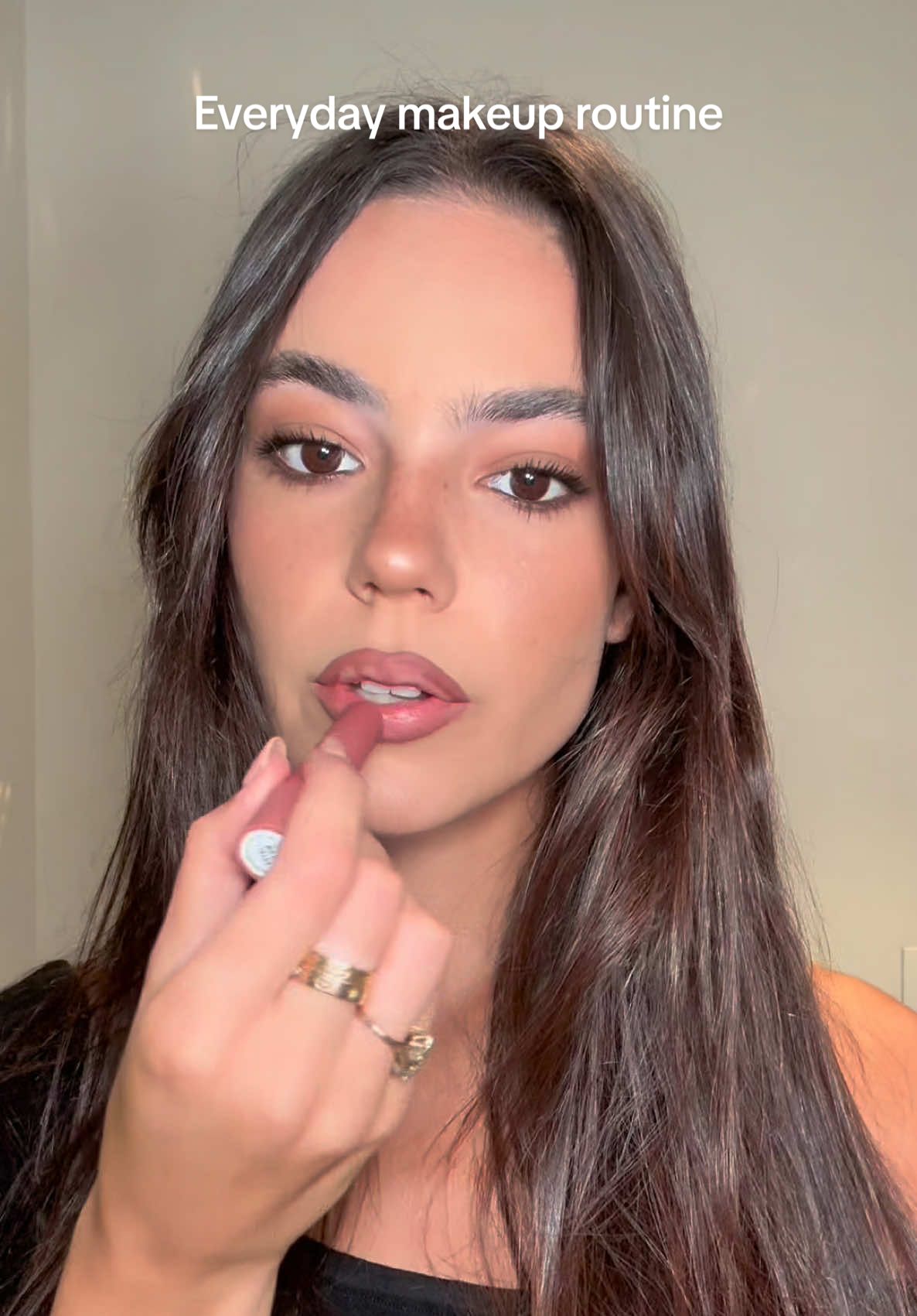 TikTok post by @ellamendelsohn for MAKEUP BY MARIO. Caption reads: You all know I love a natural look, which is why....