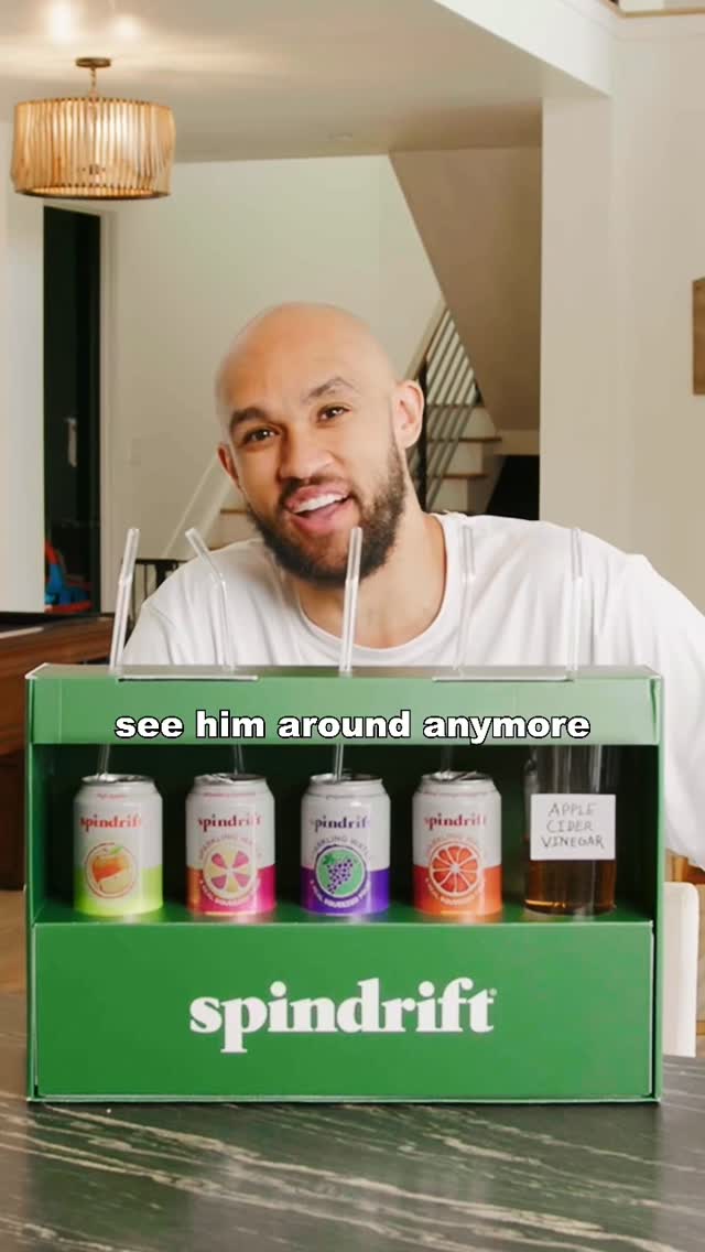 Instagram post by @dwhite921 for Spindrift. Caption reads: Discovered @drinkspindrift thanks to my parents,....