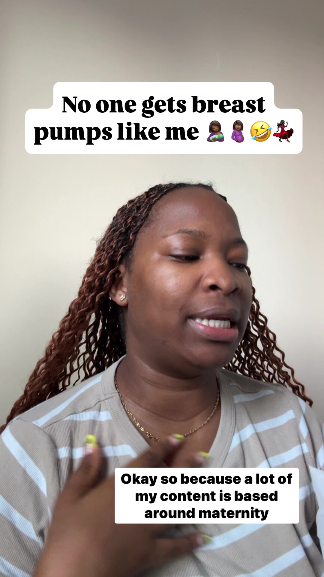 TikTok post by @mamadinya for Fenty Beauty. Caption reads: The amount of breast pumps I’ve had 🤣🤣🤣🤣 ....