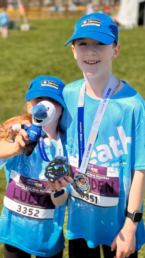 Instagram post by @settlingforgreat for Subaru of America. Caption reads: We thought the kids 2K at the @bnmarathon would be....
