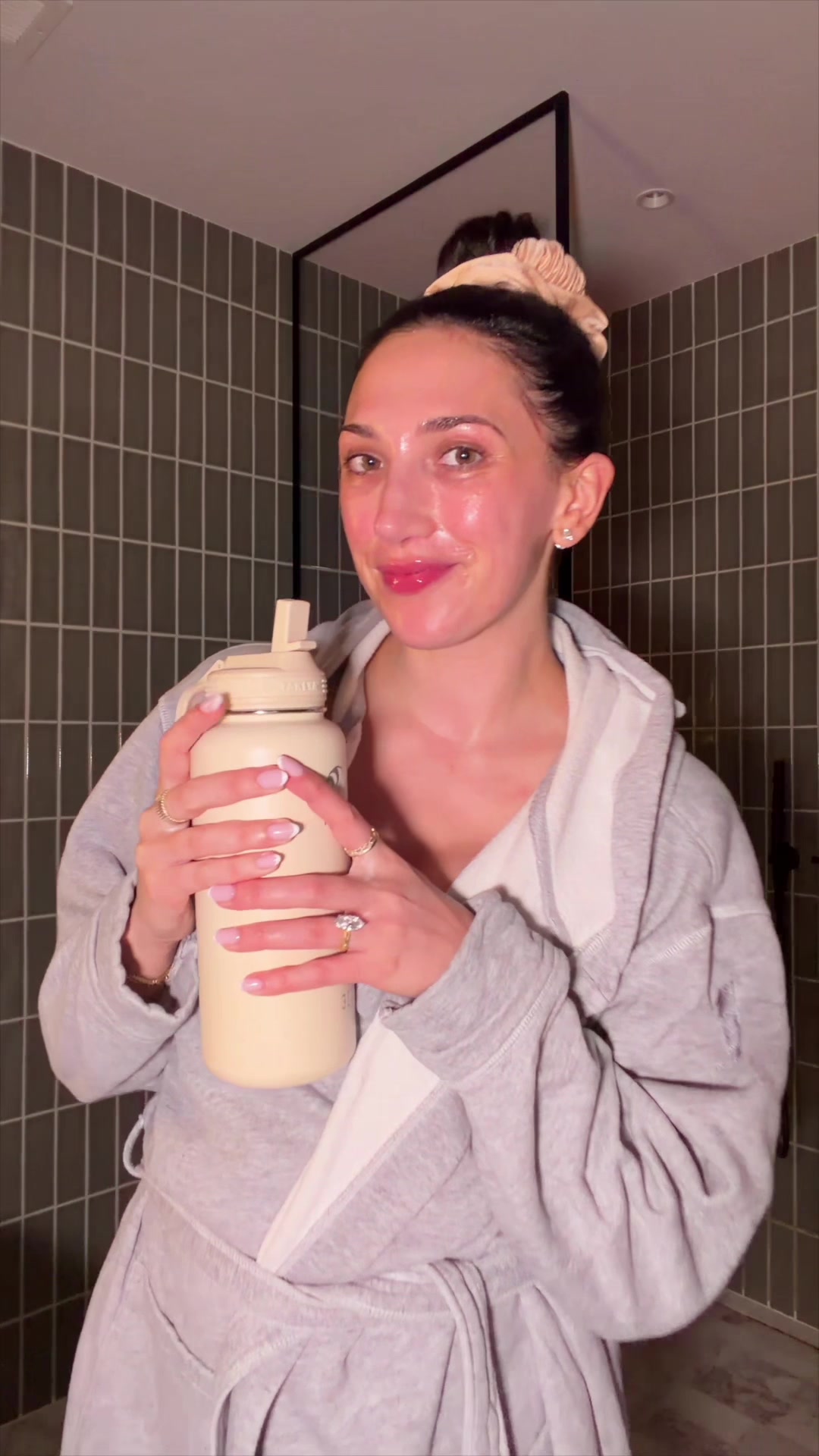 TikTok post by @brookemiccio for BIODERMA USA. Caption reads: [...] VERY seriously and cleansing with @BIODERMA....
