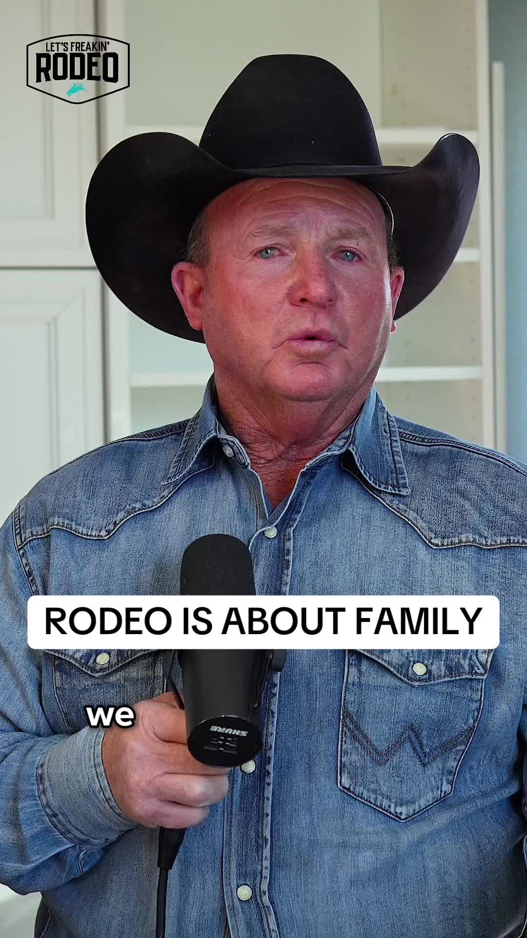 TikTok post by @letsfreakinrodeo for Boot Barn. Caption reads: Rodeo is about family! JD Yates talks about going....