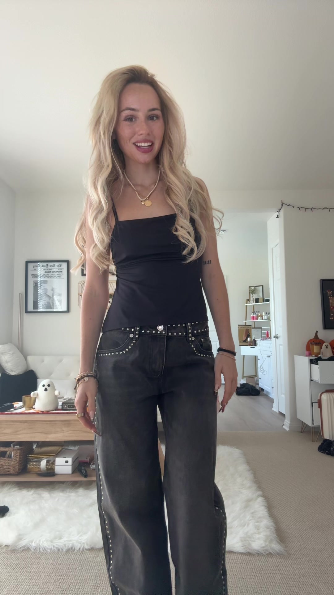 TikTok post by @trinity.blair for Edikted. Caption reads: The jeans speak for themselves like are you....