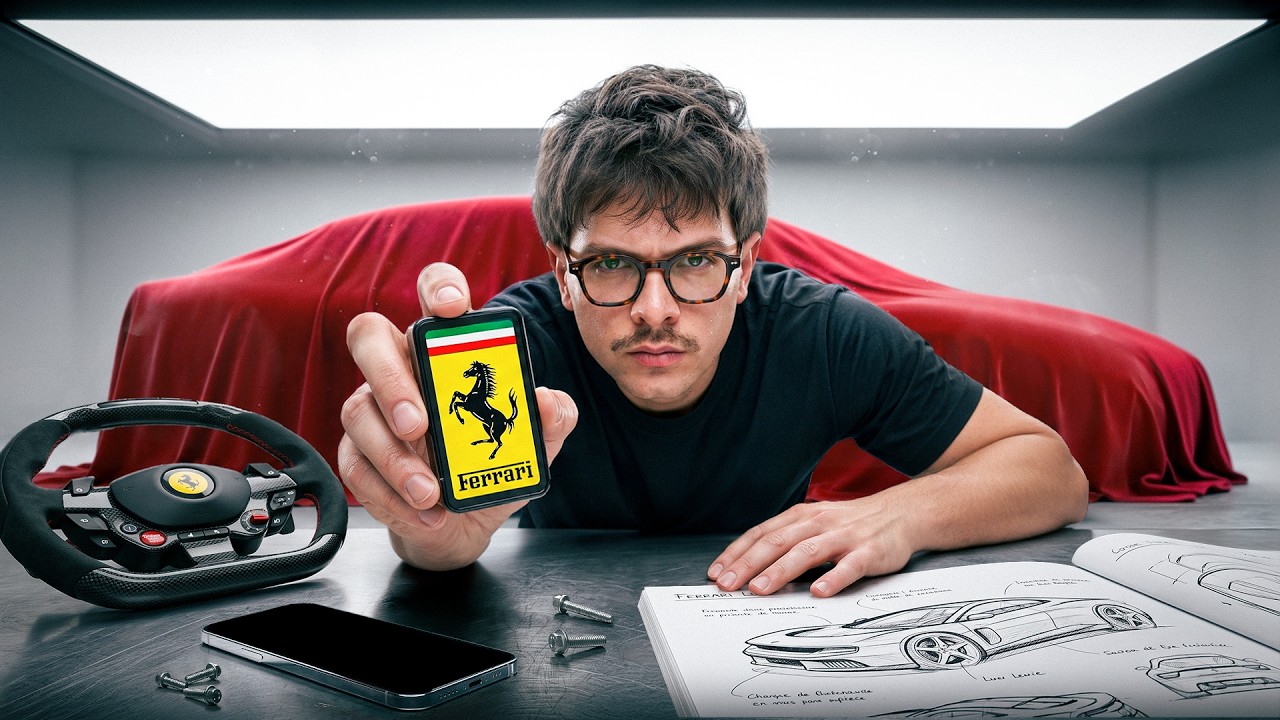 YouTube post by @LeoDuff for TM Trade. Caption reads: Why is Ferrari making an "ugly" car?.