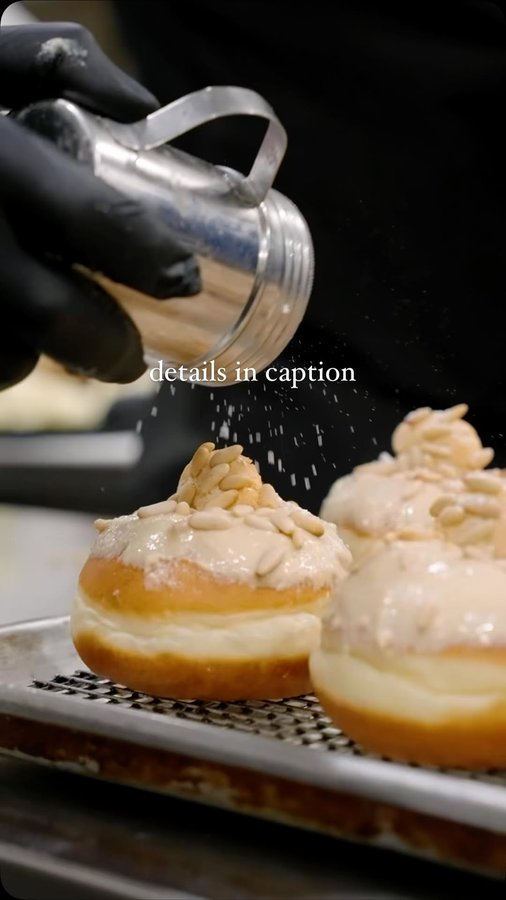 Instagram post by @kingumberto for Thrillist. Caption reads: In collaboration with @lulusbakery , let us....