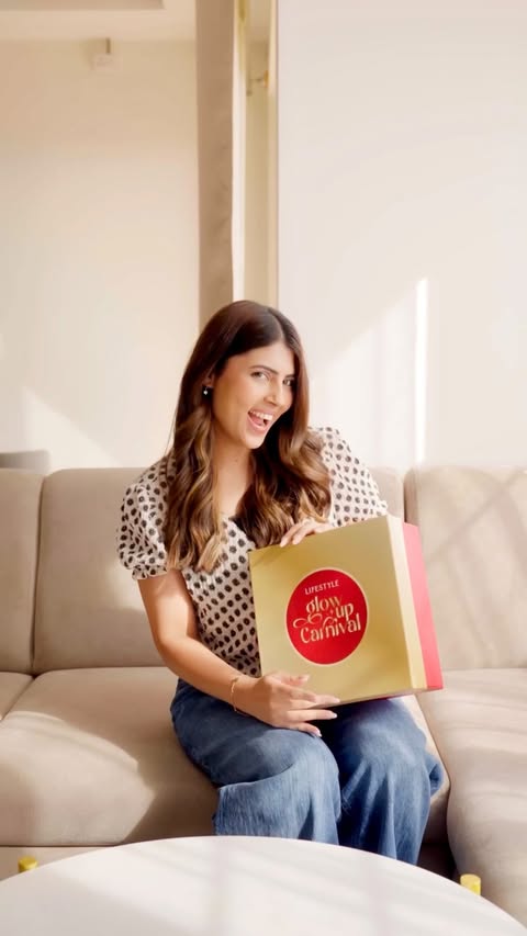 Instagram post by @rinkuchatlani for Lifestyle Stores. Caption reads: Lifestyle’s glow up carnival is officially here,....