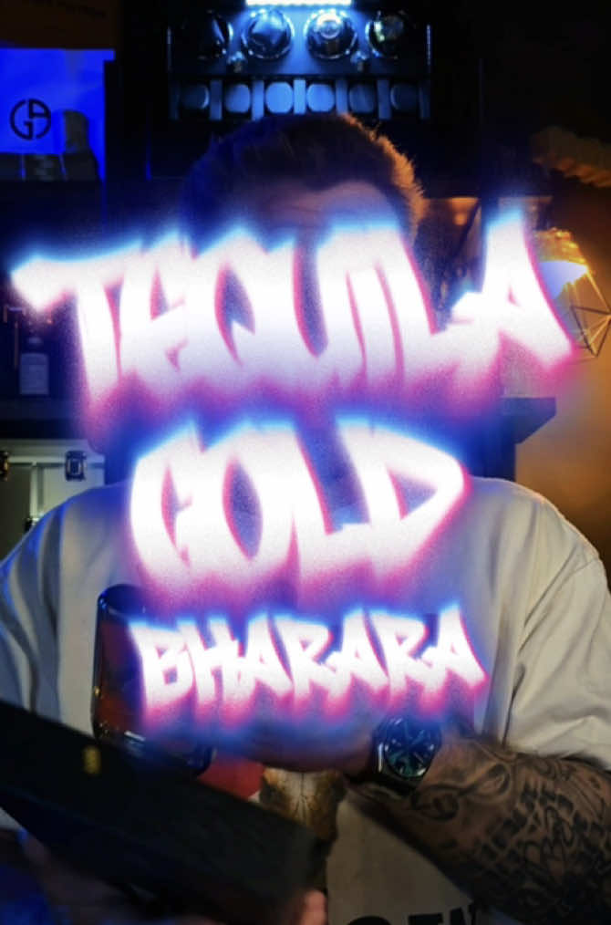 TikTok post by @vflbeezy for Bharara Beauty. Caption reads: [...] Gold by Bharara. 🔥 Available @Bharara....