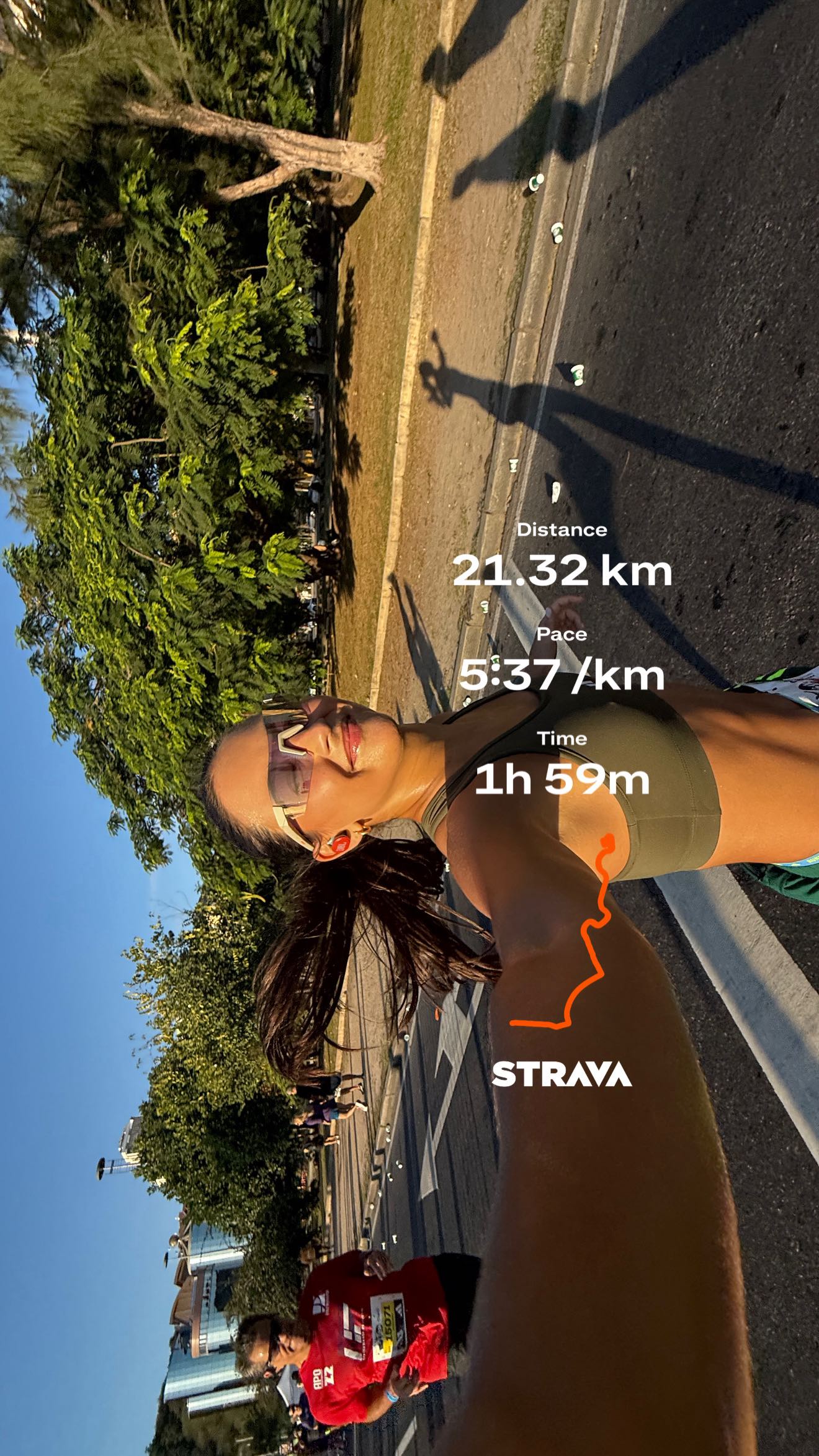 Instagram post by @maludailylife for Strava. Caption reads: running in rio is unmatched 🧡 and @strava is....