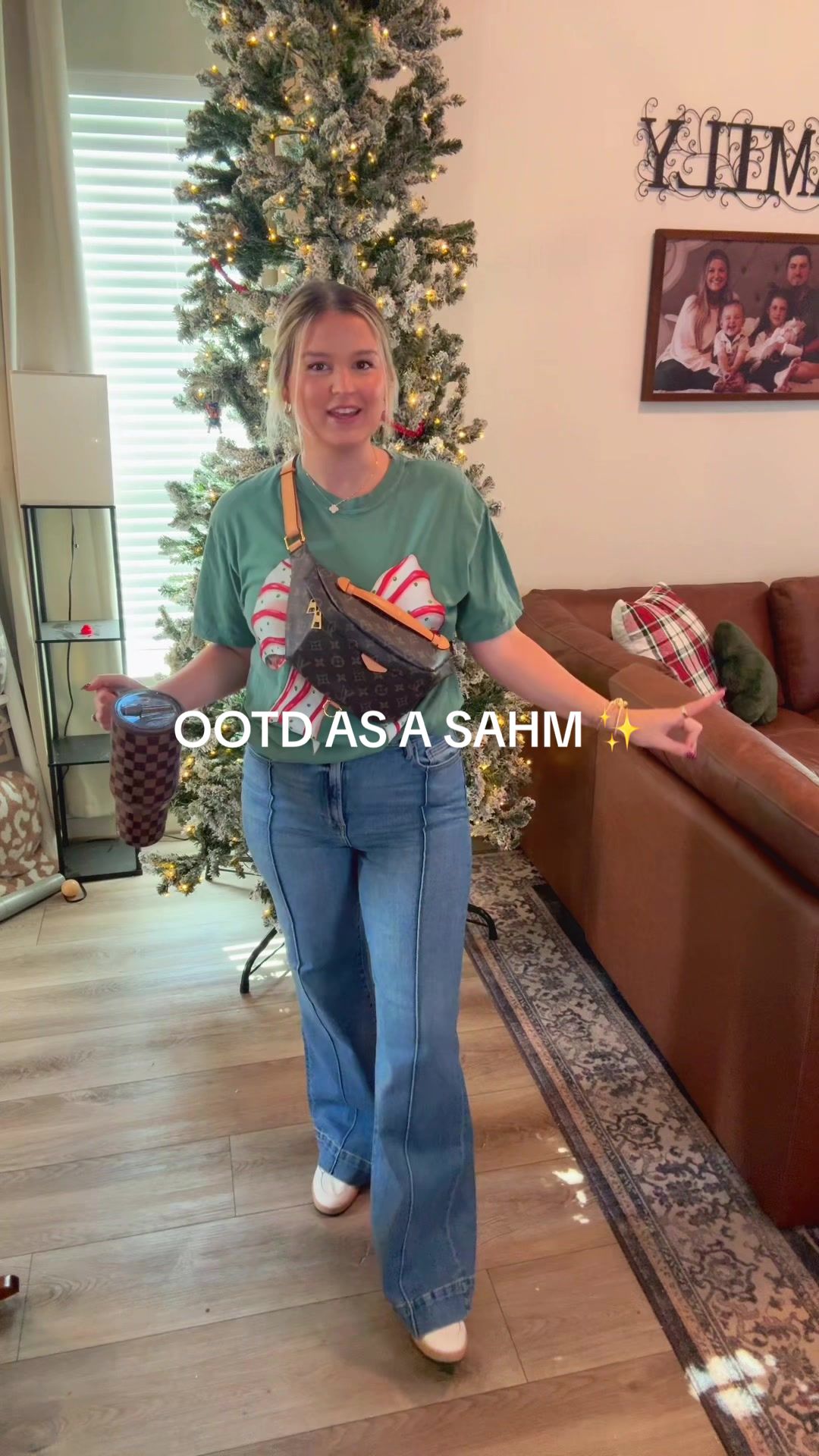 TikTok post by @hopebiggs for Wild Oak Boutique. Caption reads: OOTD for Black Friday shopping ✨ @Wild Oak....