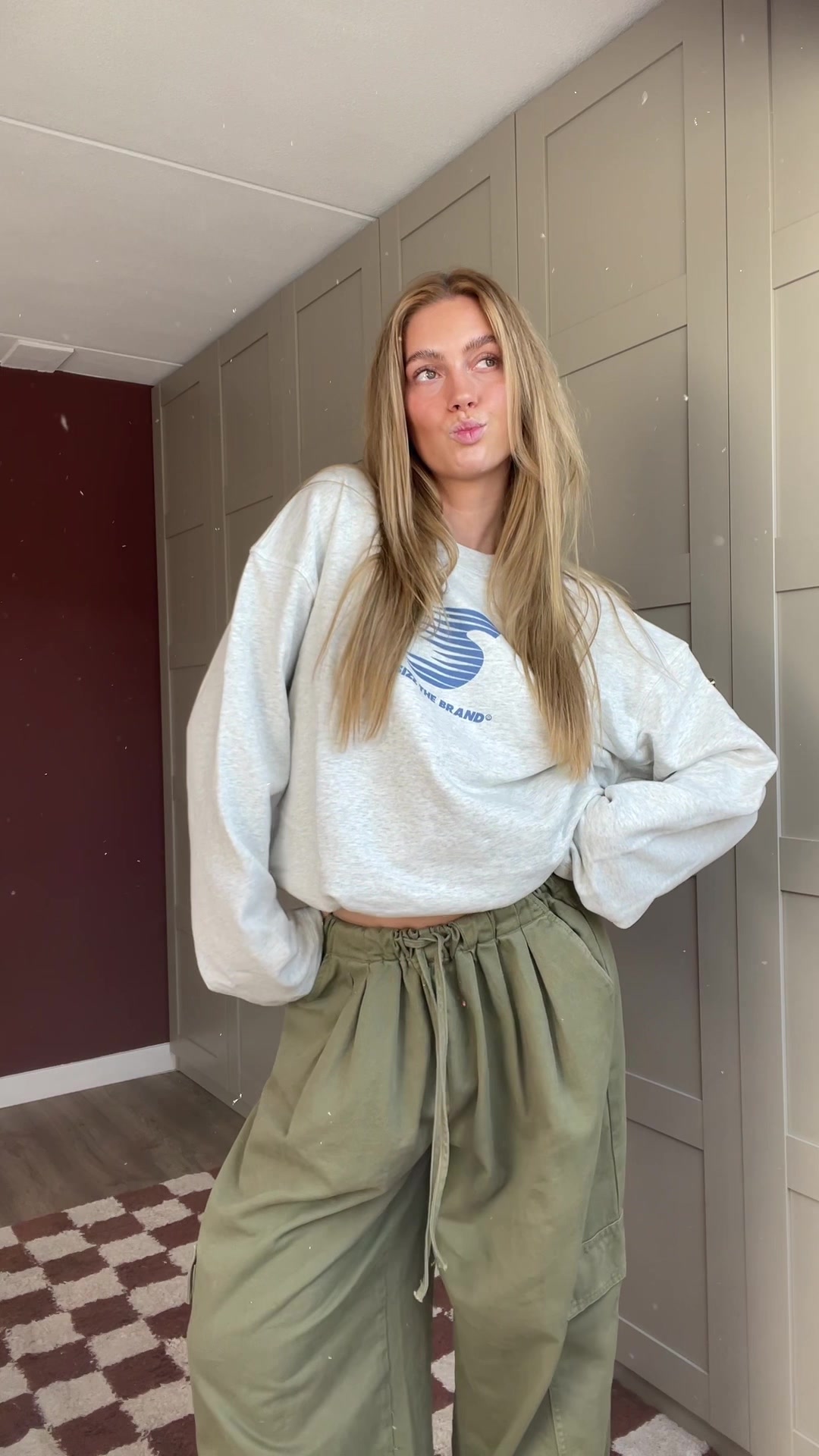 TikTok post by @romyjoellee for SIZZ THE BRAND. Caption reads: Longsleeve season incoming 🫶🏽 @SIZZ the brand .