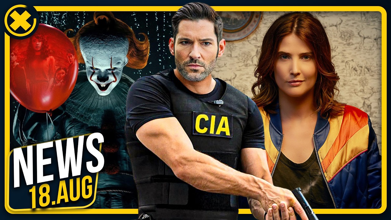 YouTube post by @SerienFlash for audiio. Caption reads: Tom Ellis is back! Cobie Smulders' new crime....