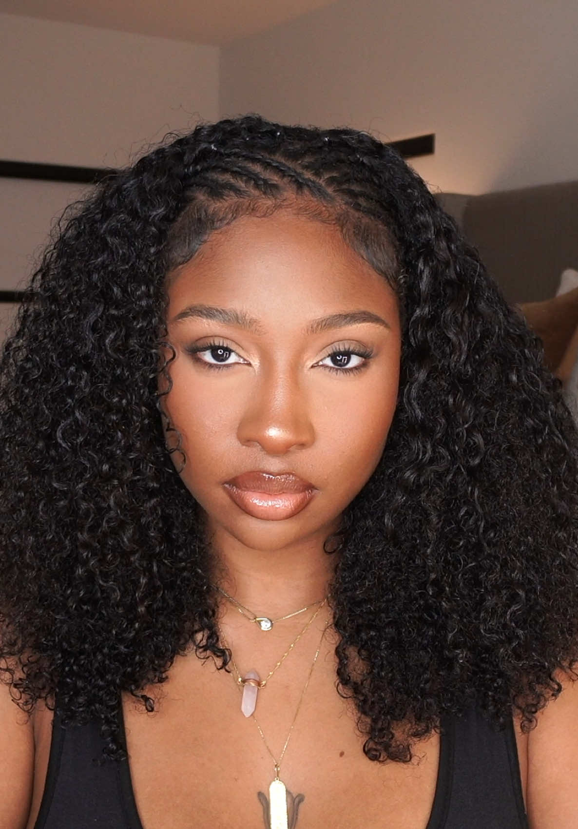 TikTok post by @jaemajette for Curlsqueen. Caption reads: I almostttt forgot I know how to do my own hair....