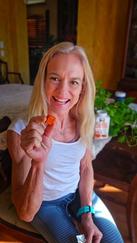 Instagram post by @thefitfork for Force Factor. Caption reads: At 58, "winning" isn't about PRs or beating....