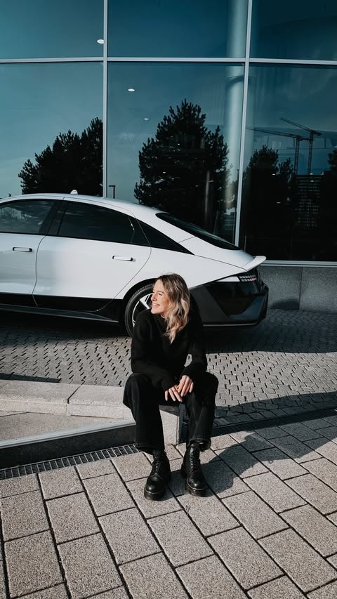 Instagram post by an influencer for The Car Crash. Caption reads: Werbung | Hyundai Ioniq 6 - love it or hate it. 🔥....