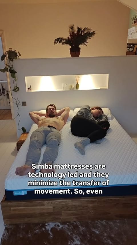 Instagram post by @kylepryor for Simba Sleep. Caption reads: Need a better night's sleep? Simba Mattresses are....