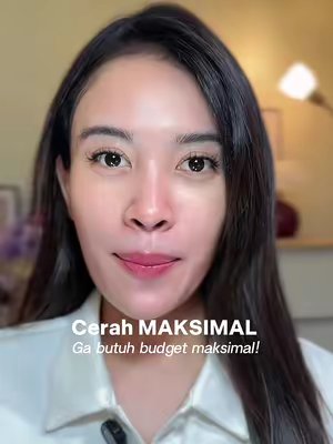 TikTok post by @nabellasav for Hanasui. Caption reads: Cerah maksimal budget minimal👀 @Hanasui Official....