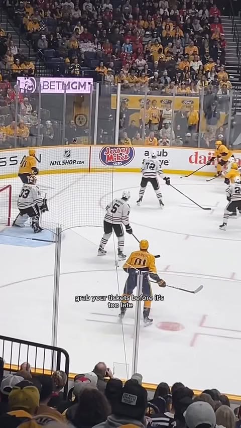 Instagram post by @arianadominiquee for SeatGeek. Caption reads: [...] not too late to score NHL tickets on....