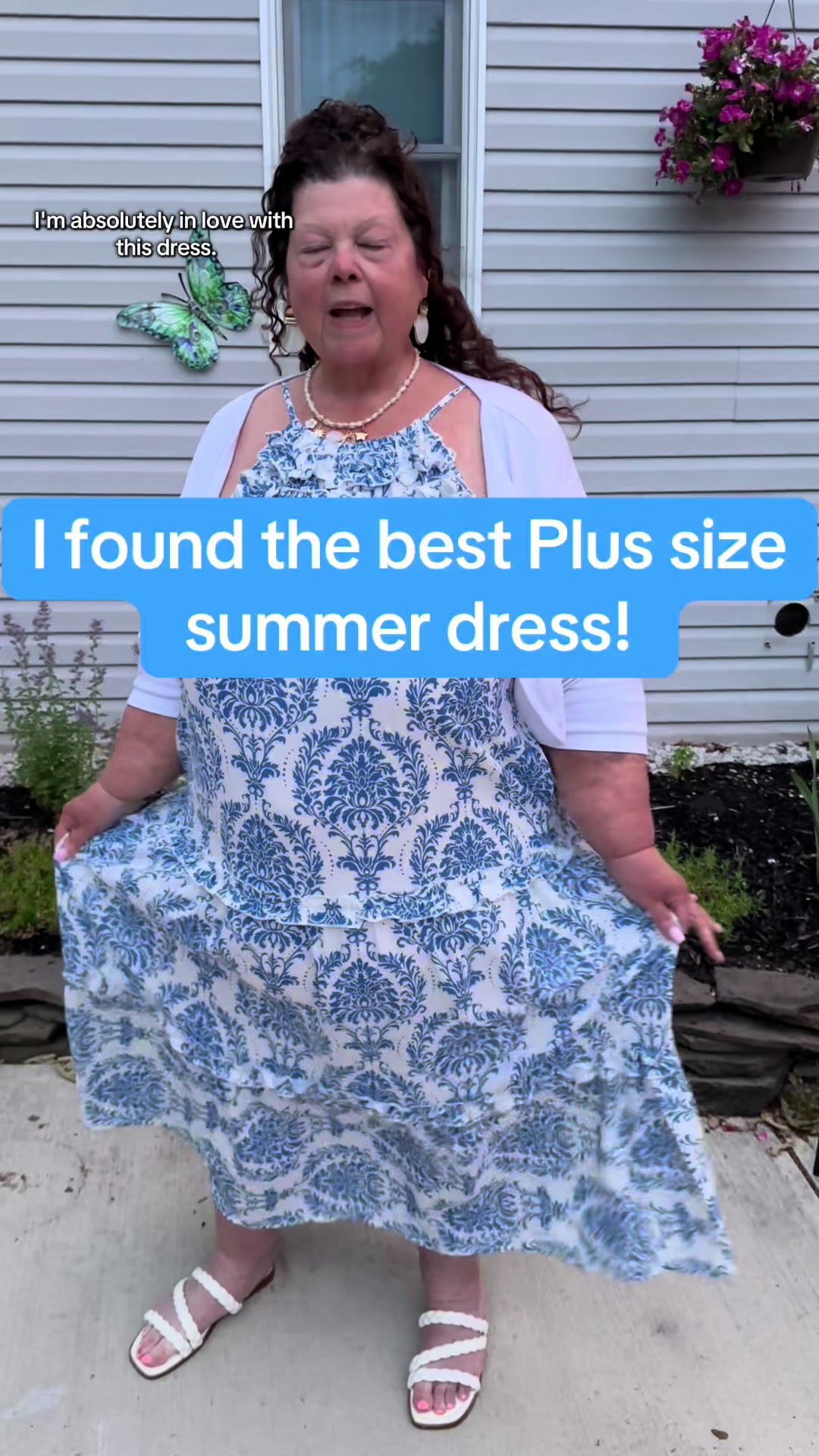 TikTok post by @mommastoobs for Grace Karin US Shop. Caption reads: [...] #summerdresses #dresswithpocket @Grace Karin....