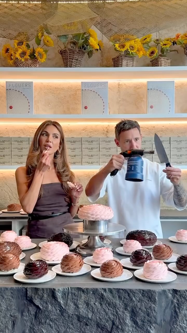 Instagram post by @cedricgrolet for Gisou. Caption reads: [...] Mirsalehi Honey and a tribute to the new....