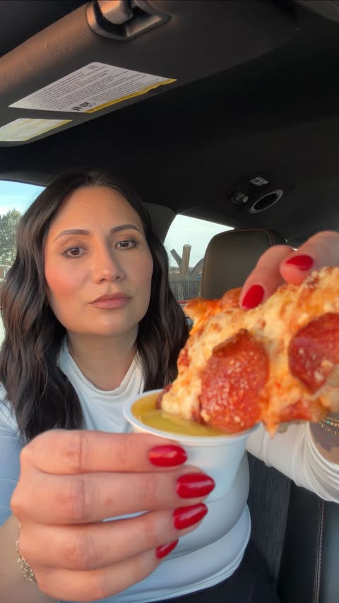 Instagram post by @alex.nicolette for Little Caesars. Caption reads: 🍕🔥 #LittleCaesarsPartner Who in Albuquerque....