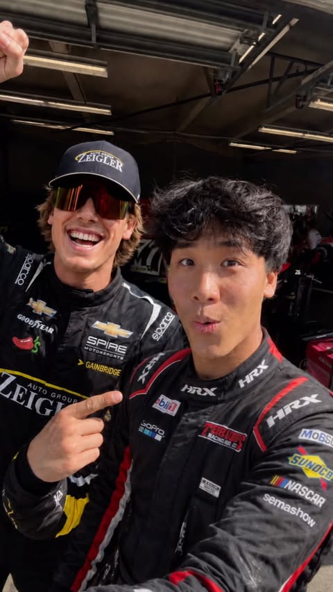 Instagram post by @jojosim for NASCAR. Caption reads: I'll be driving in the next race... @nascar....