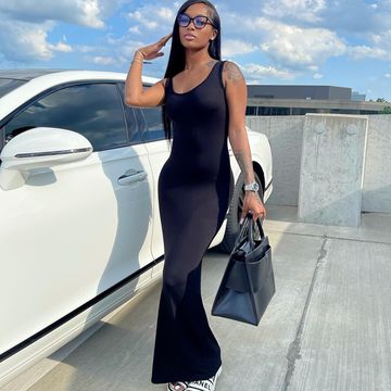 Instagram post by @1dessdior for Brandon Blackwood. Caption reads: [...] love a sundress?
#ad @boohoo
bag....