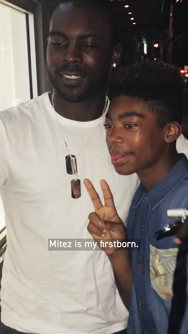 Instagram post by @kijafa for BET Networks. Caption reads: A great coach on the field and an even greater dad....