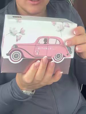 TikTok post by @rachaelcherry1 for Rituals. Caption reads: New car calls for new @Rituals Cosmetics UK air....