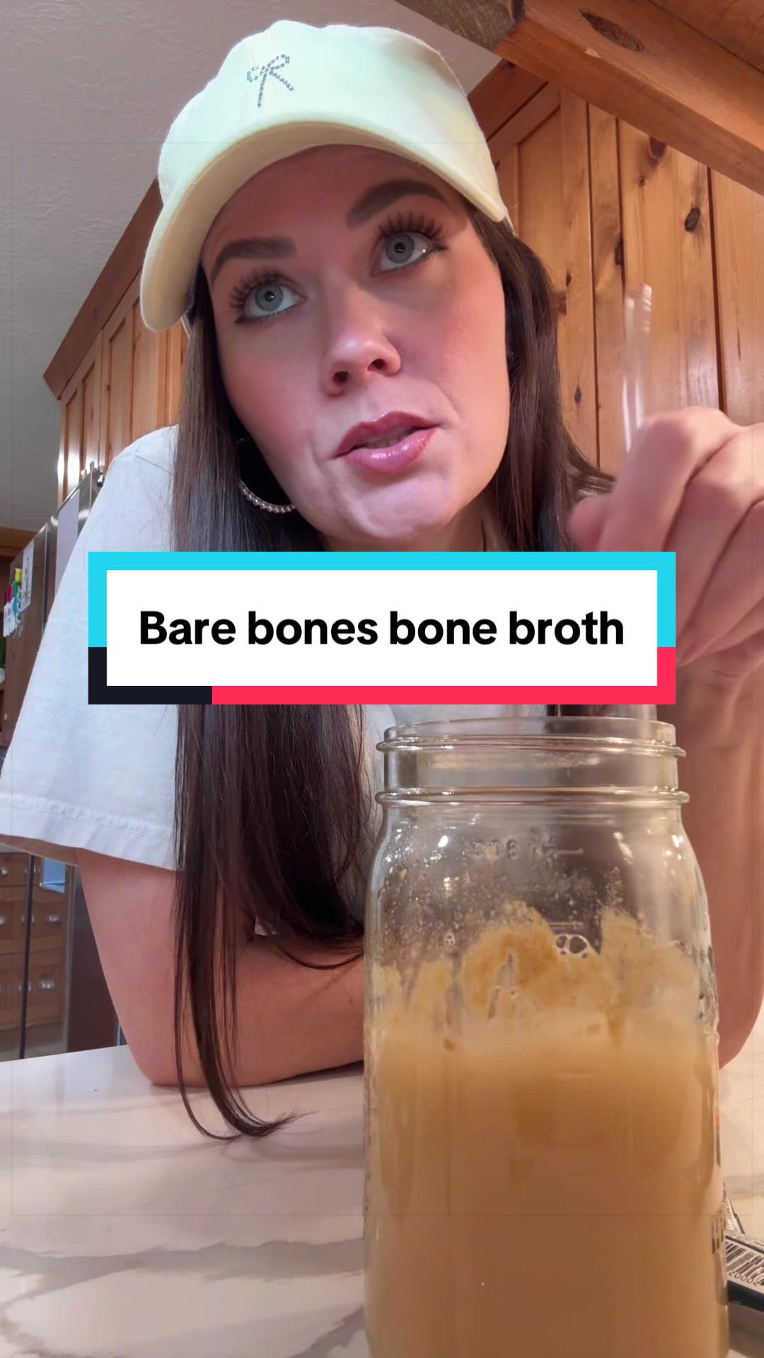 TikTok post by @selfcarehygienist for Bare Bones. Caption reads: @Bare Bones Brand #bonebroth.