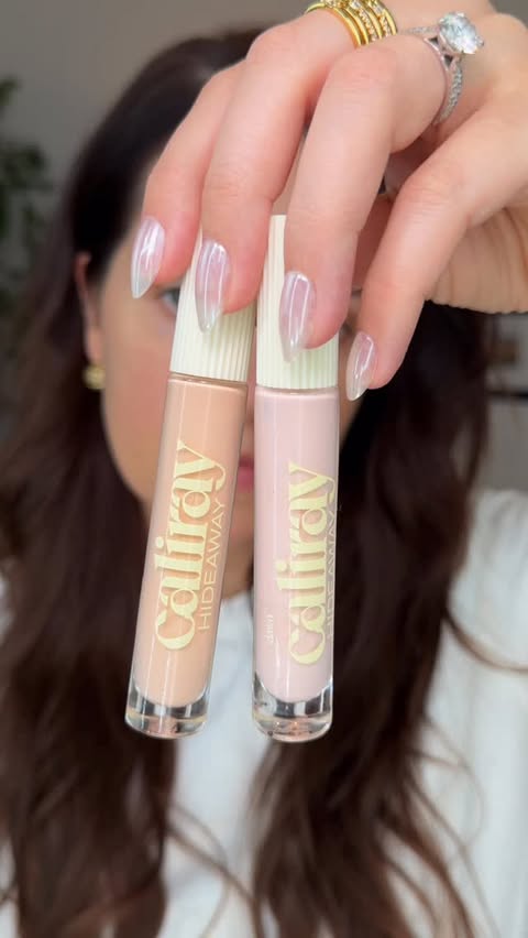Instagram post by @therudiberry for Caliray. Caption reads: [...] illuminator + concealer had a 3-way 🤭✨....