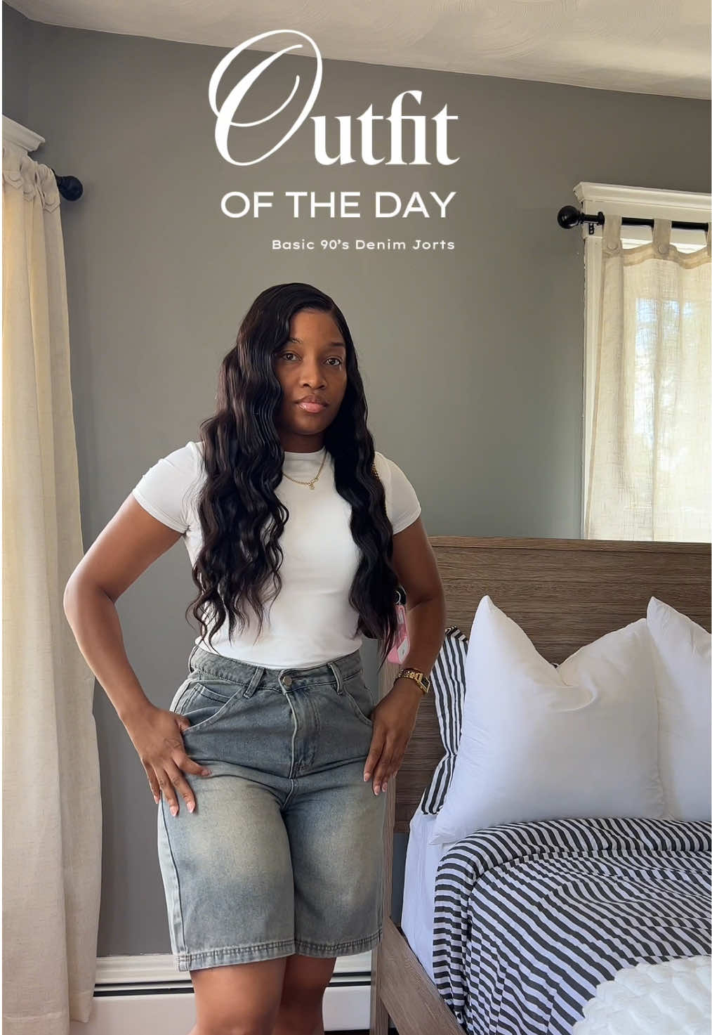 TikTok post by an influencer for Fashion Nova. Caption reads: [...] put on for a simple outfit @Fashion Nova I’m....