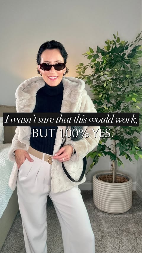 Instagram post by @stylewitheugenia for Quince. Caption reads: [...] I’m obsessed with how this turned out.....