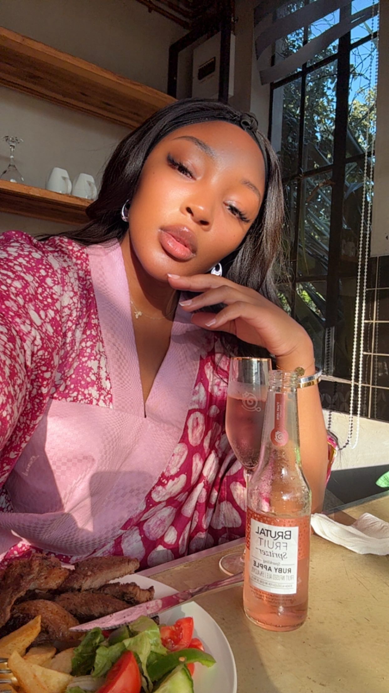 Instagram post by @veechanda for Brutal Fruit. Caption reads: [...] so you know I had to stock up on Brutal....