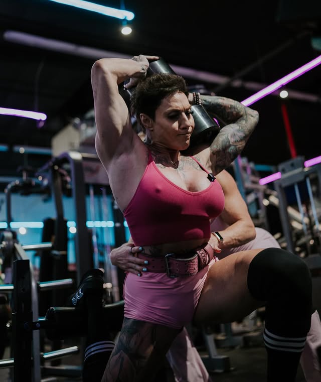 Instagram post by @jennaguirre7877 for Angel Competition Bikinis. Caption reads: -
-
THE GRIND ISN’T ALWAYS PRETTY.
But what you....