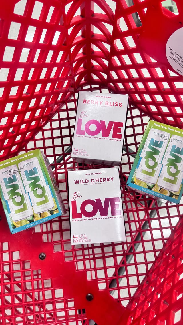 Instagram post by an influencer for Drink Love. Caption reads: [...] at select Targets today! #drinklovepartner....
