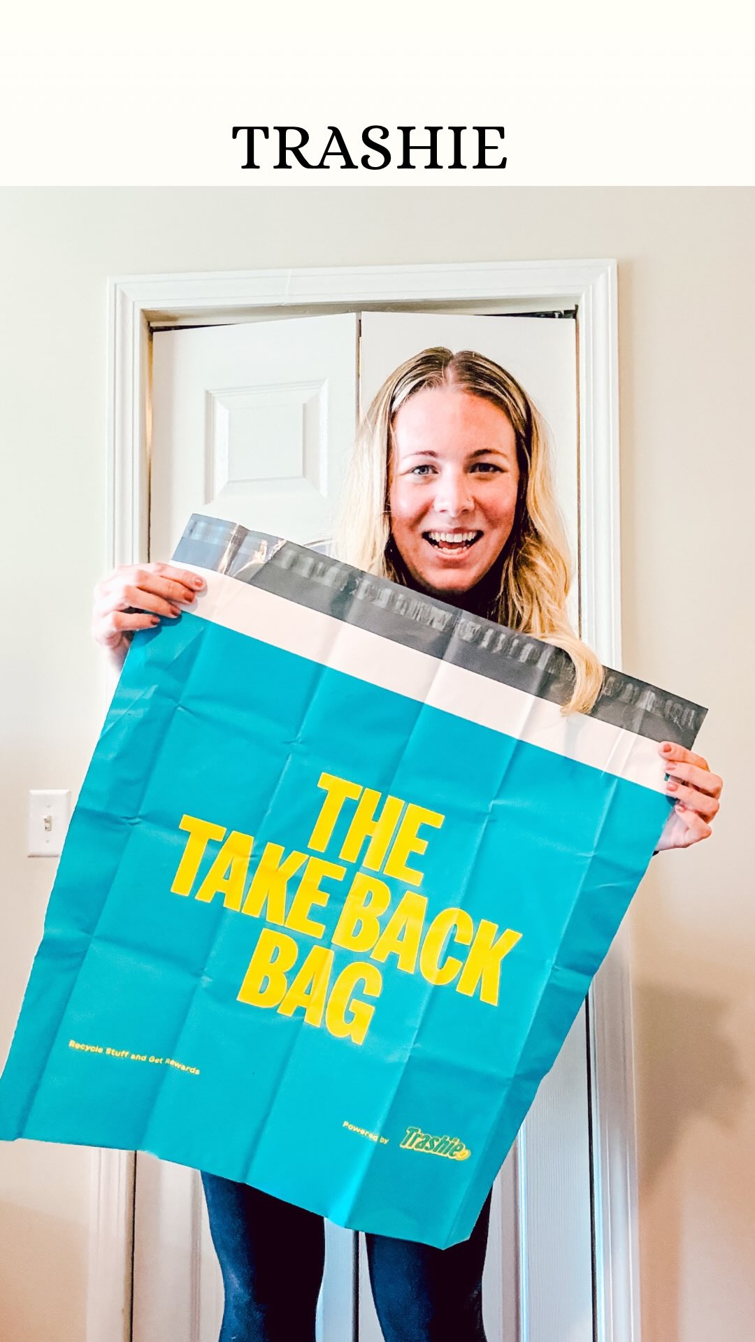 Instagram post by @lindyandthelittles for Trashie. Caption reads: Ready to get rid of some of this baggage thanks to....