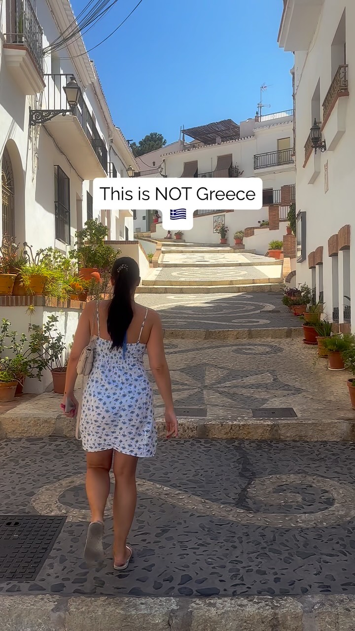 Instagram post by @spain.reels for Girls LOVE Travel®. Caption reads: Did you guess the location? 🇪🇸 

Frigiliana is....