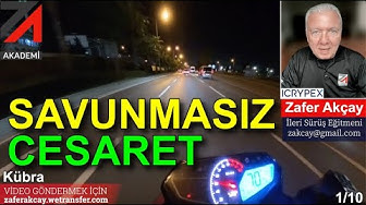 YouTube post by @ZaferAKCAY for WeTransfer. Caption reads: DEFENSE COURAGE | 5Sriders | Motorcycle Accidents....