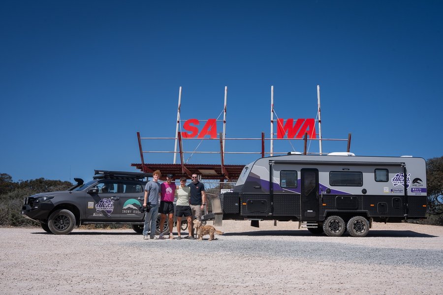 Instagram post by @alexjbarbas for Sukin Natural Skincare. Caption reads: 2,891km down, 981km to Perth. 13.5 hours and 82 km....