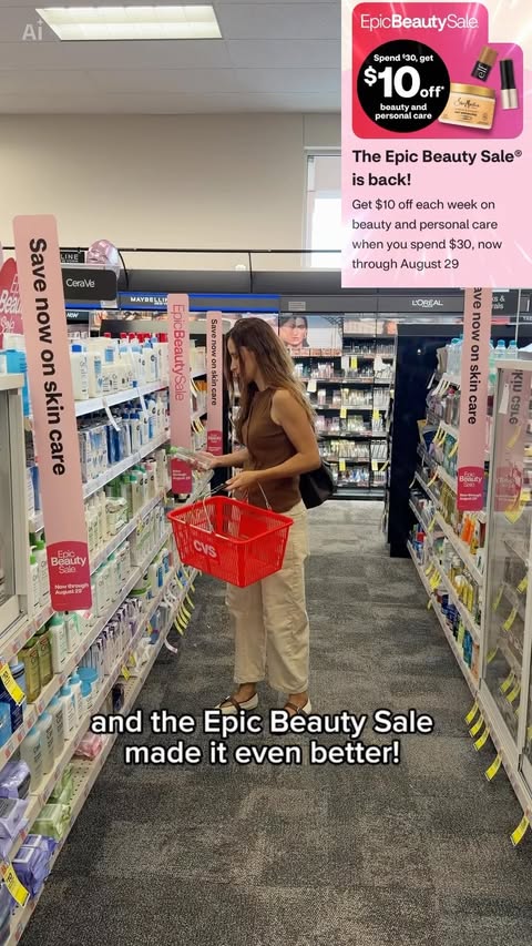 Instagram post by @pinark_usa for CVS Pharmacy. Caption reads: [...] to stock up, so don’t miss out! 🛍️....