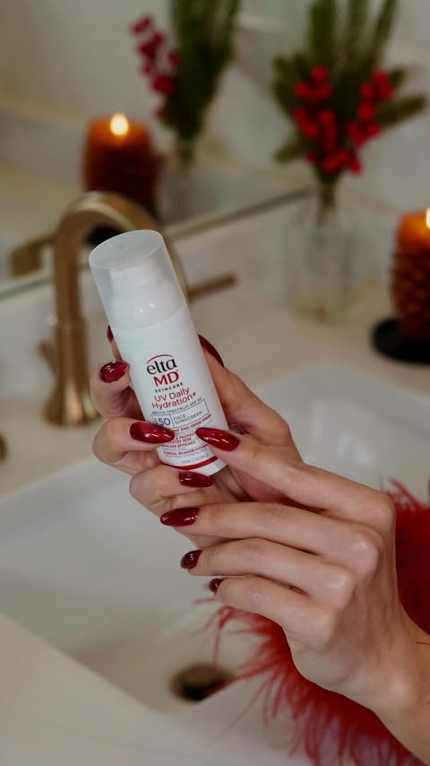 Instagram post by @oncloudnahrin for EltaMD. Caption reads: [...] skin plump and hydrated in my 30s with....