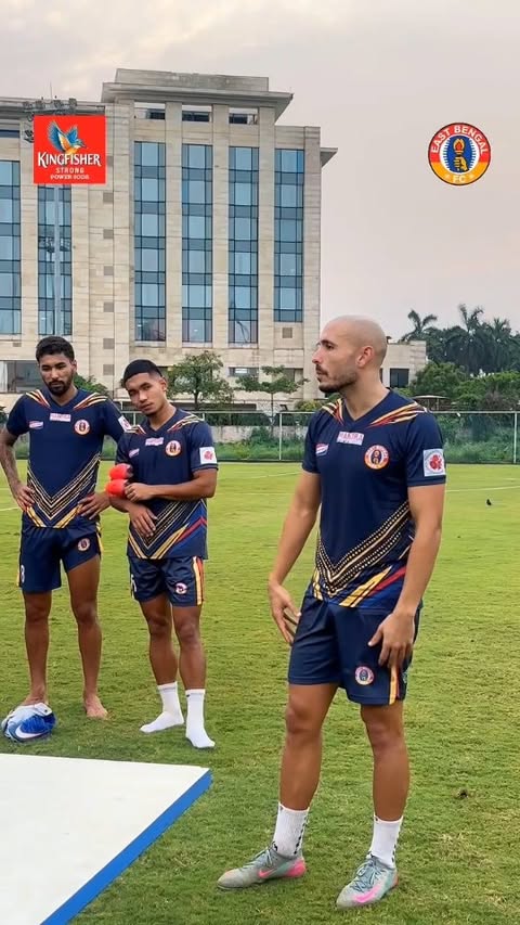 Instagram post by @eastbengalfootballclub for Kingfisher. Caption reads: [...] Birthday 🎂🥳 [Joy East Bengal 🤝....